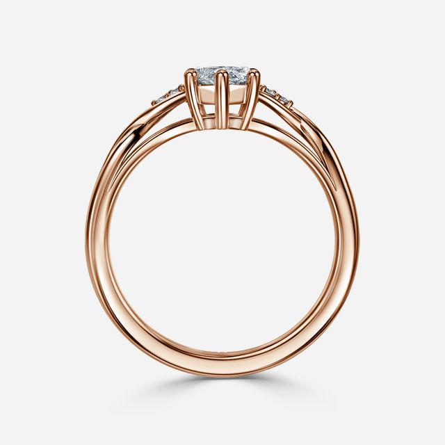 Fëa Rose Gold Celtic Engagement Ring