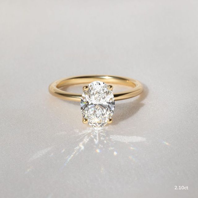 Jennifer Yellow Gold Hidden Halo Engagement Ring
