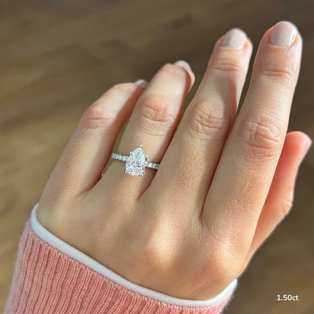 Jennifer White Gold Engagement Ring