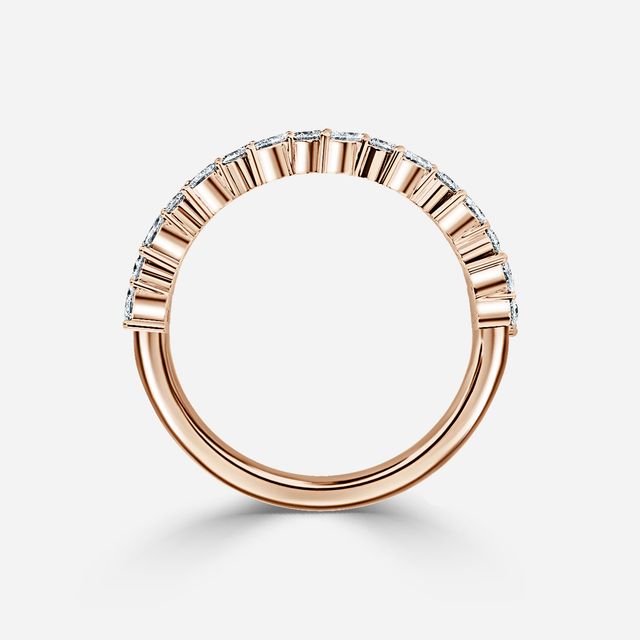 Catherine Marquise And Round Diamond Rose Gold Eternity Ring