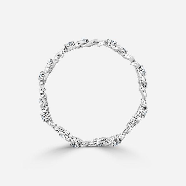 Ivy White Gold Diamond Wedding Ring