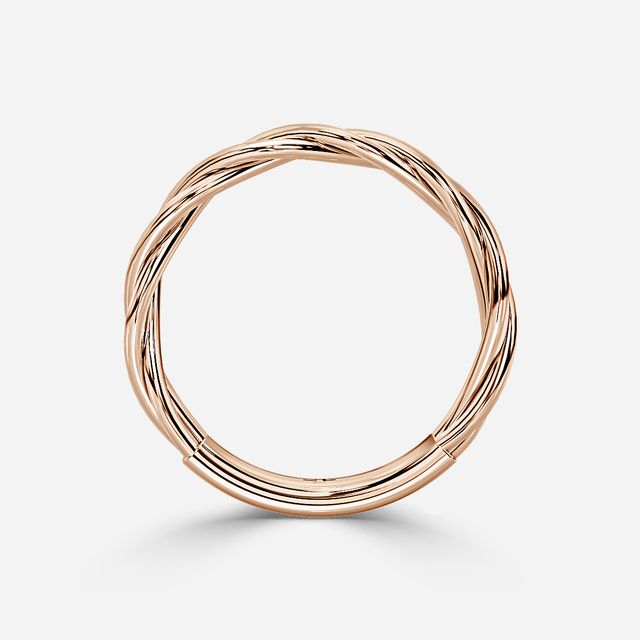 Frida Rose Gold Entwined Wedding Ring