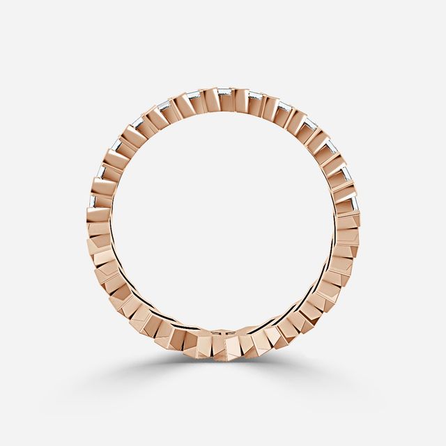 Harlow Rose Gold Baguette Diamond Eternity Ring