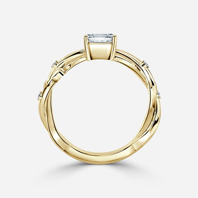 Nàdair Yellow Gold Celtic Engagement Ring