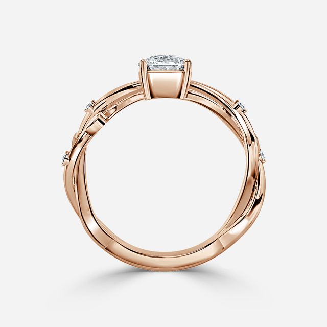 Nàdair Rose Gold Celtic Engagement Ring