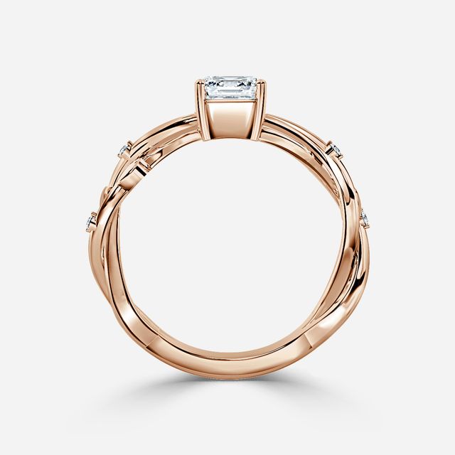 Nàdair Rose Gold Celtic Engagement Ring