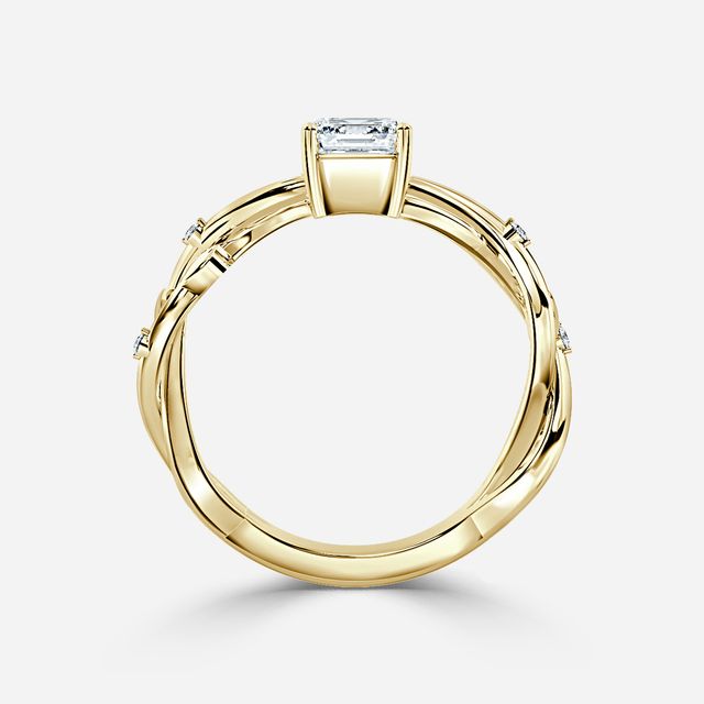 Nàdair Yellow Gold Celtic Engagement Ring