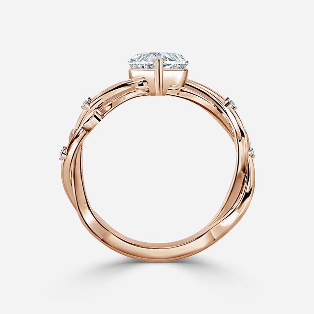 Nàdair Rose Gold Celtic Engagement Ring