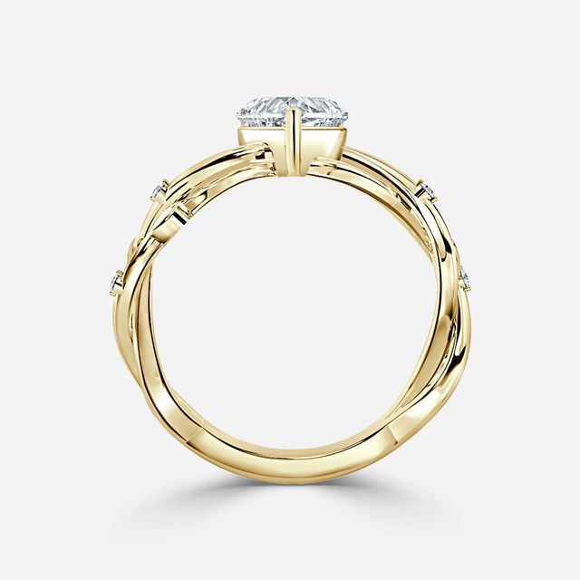 Nàdair Yellow Gold Celtic Engagement Ring