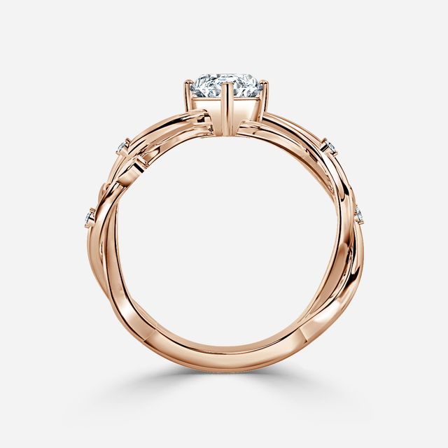 Nàdair Rose Gold Celtic Engagement Ring