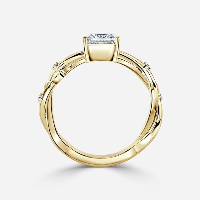Nàdair Yellow Gold Celtic Engagement Ring