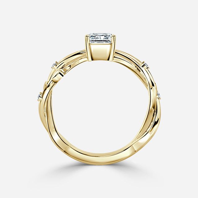 Nàdair Yellow Gold Celtic Engagement Ring