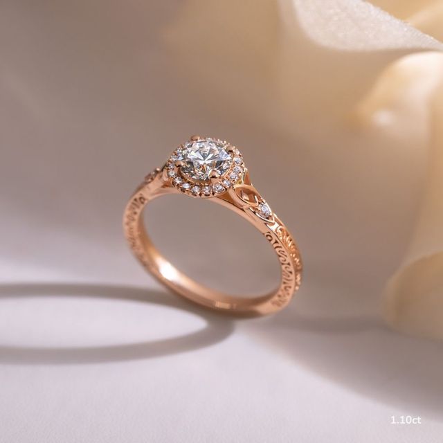 Maeve Rose Gold Celtic Engagement Ring