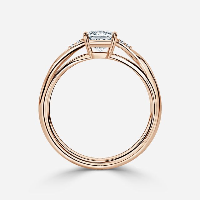 Fëa Rose Gold Celtic Engagement Ring