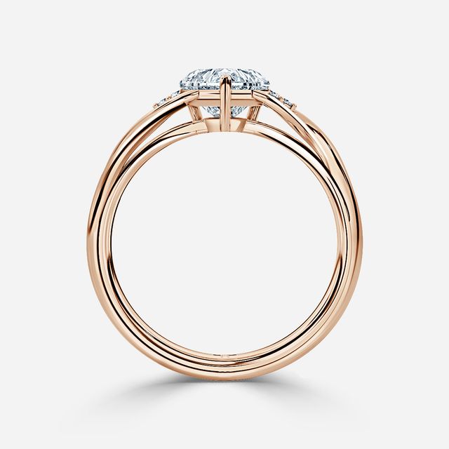 Fëa Rose Gold Celtic Engagement Ring