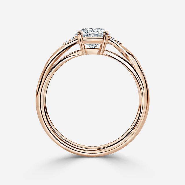Fëa Rose Gold Celtic Engagement Ring