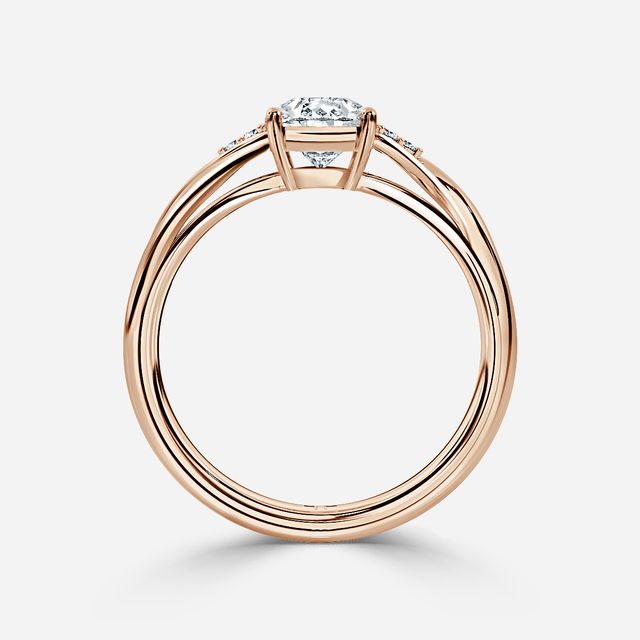 Fëa Rose Gold Celtic Engagement Ring