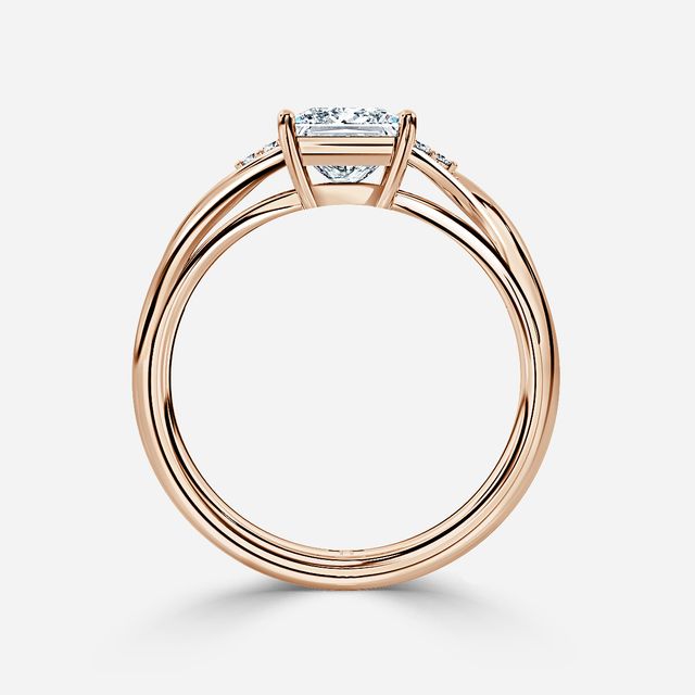 Fëa Rose Gold Celtic Engagement Ring