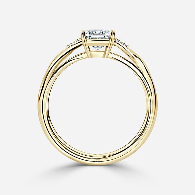 Fëa Yellow Gold Celtic Engagement Ring