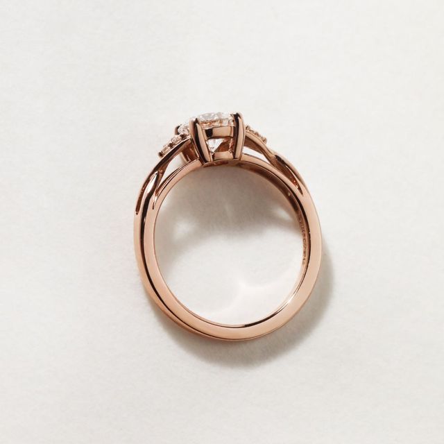 Fëa Rose Gold Celtic Engagement Ring Round Lab Diamond - 1.00ct