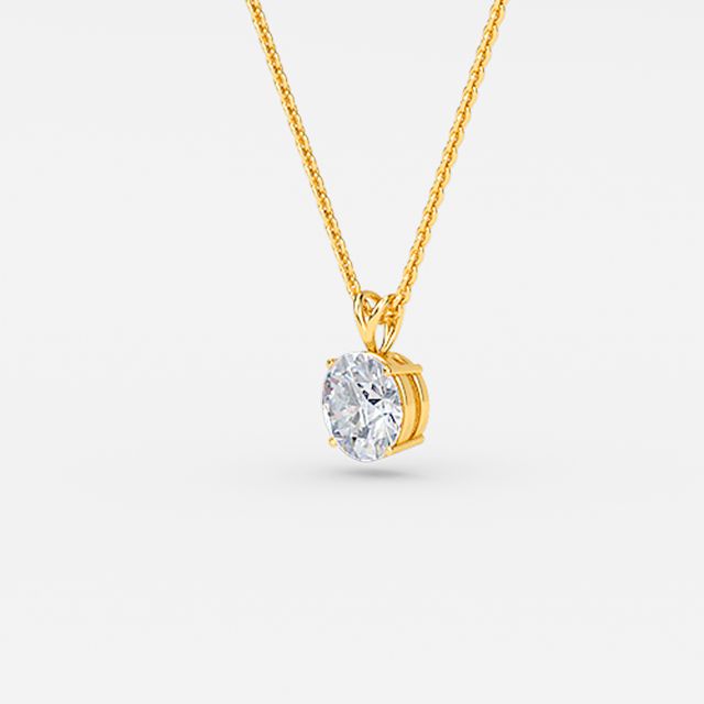 Yellow Gold Single Pendant Mount