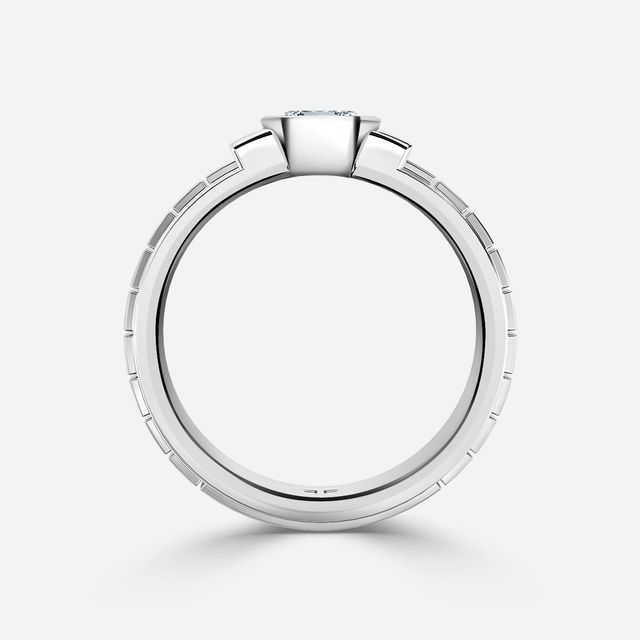 Jarl White Gold Men's Engagement Ring