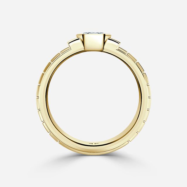 Jarl Yellow Gold Men's Engagement Ring