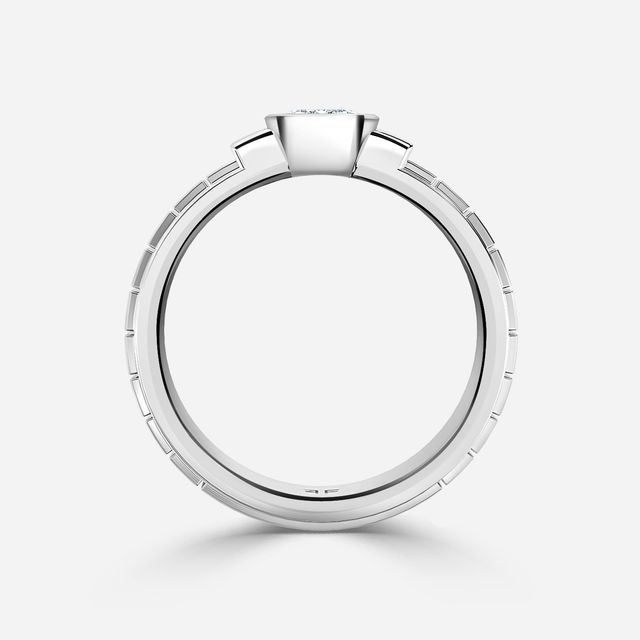 Jarl White Gold Men's Engagement Ring