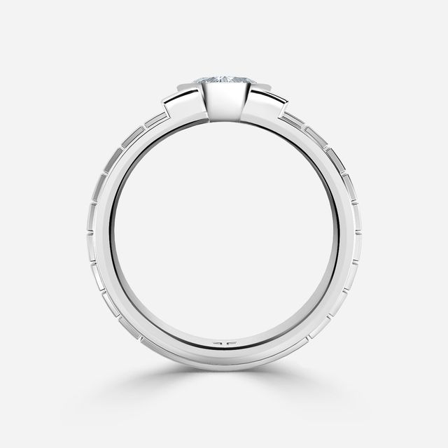 Jarl White Gold Men's Engagement Ring