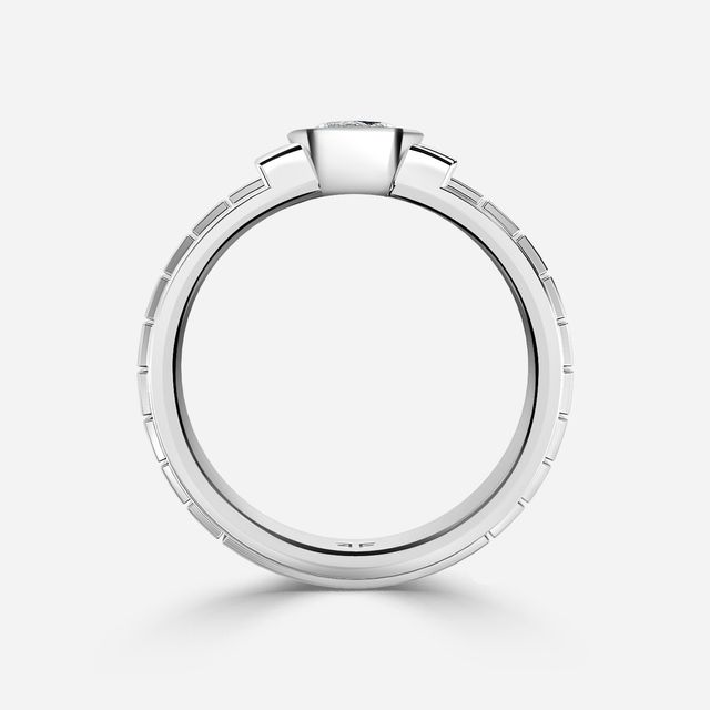 Jarl White Gold Men's Engagement Ring
