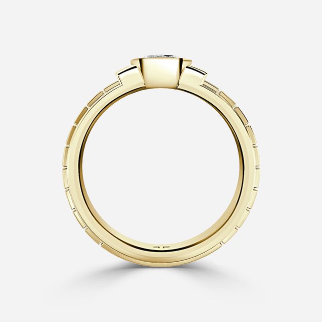 Jarl Yellow Gold Men's Engagement Ring