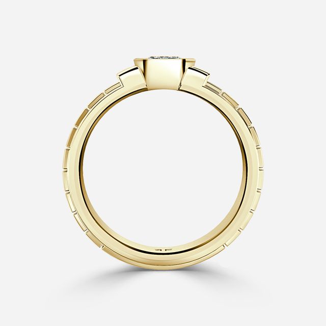 Jarl Yellow Gold Men's Engagement Ring