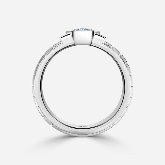 Jarl White Gold Men's Engagement Ring