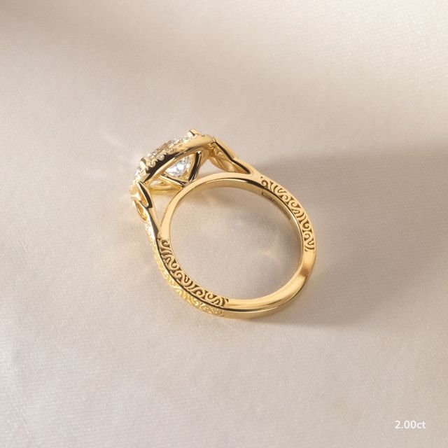 Maeve Yellow Gold Celtic Engagement Ring