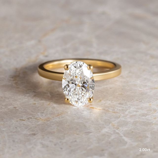 Jennifer Yellow Gold Hidden Halo Engagement Ring