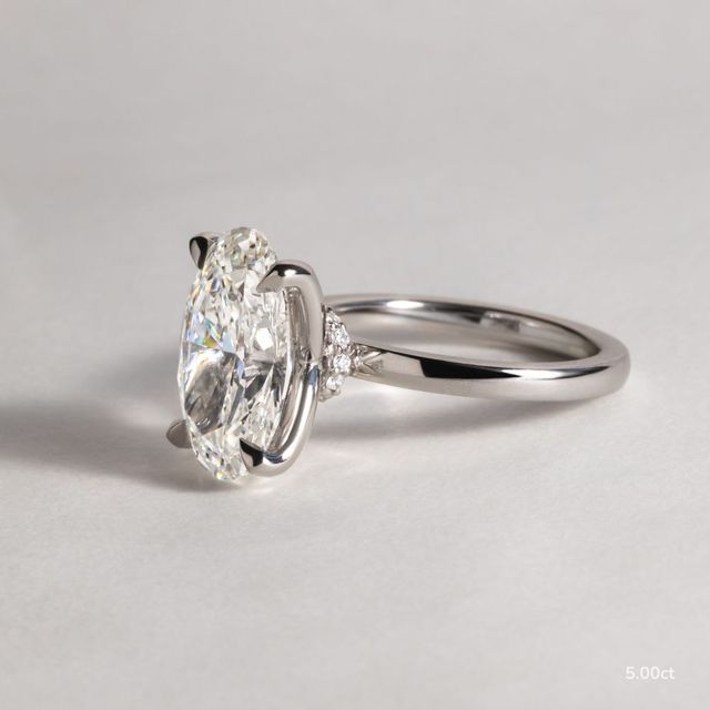 Jennifer White Gold Hidden Halo Engagement Ring