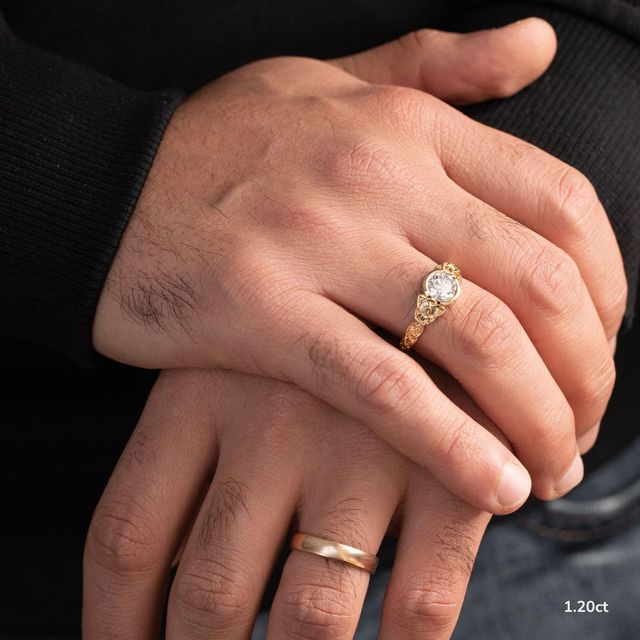 Béal Yellow Gold Men's Celtic Engagement Ring