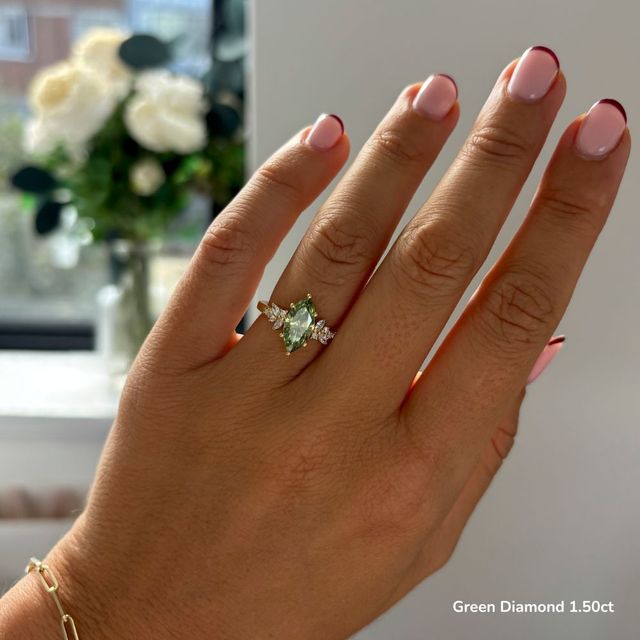 Sphinx Yellow Gold Flower Engagement Ring