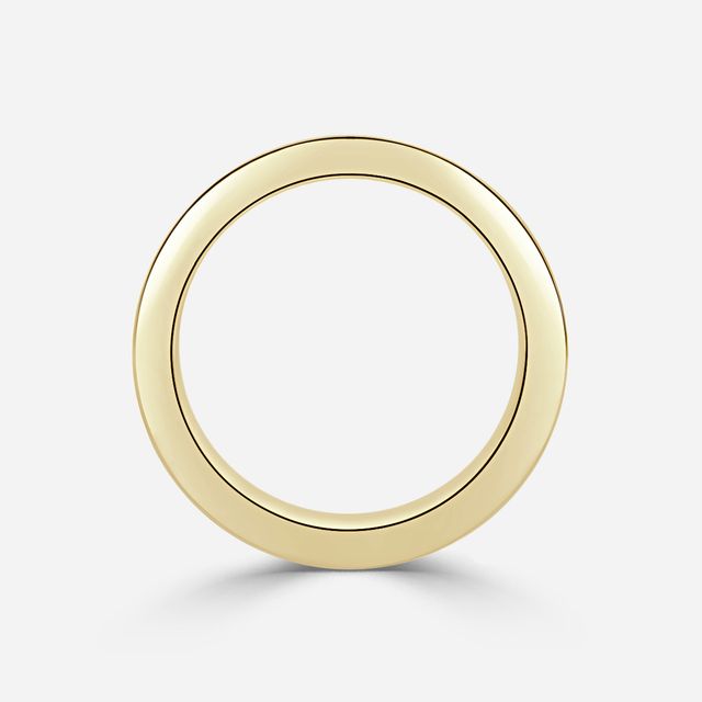 Ordines-Three Row Yellow Gold Diamond Eternity Band