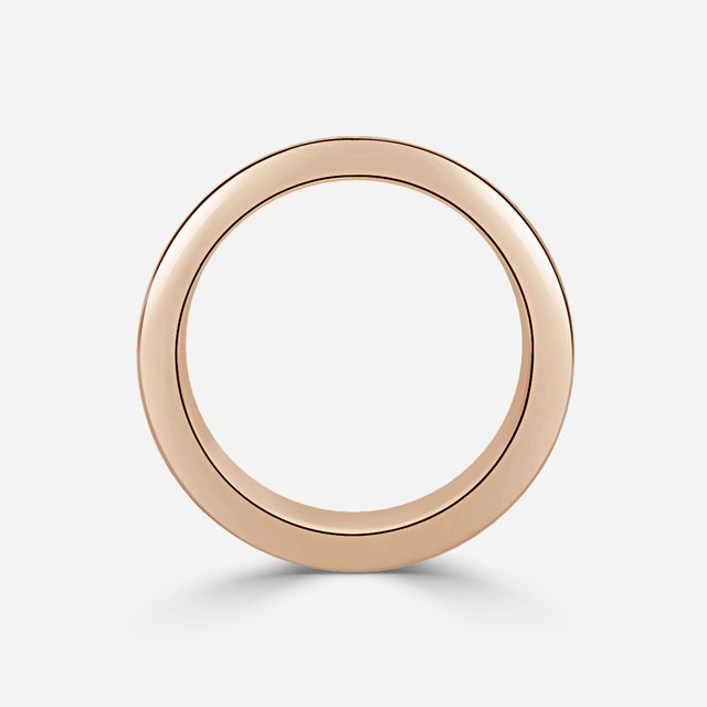 Ordines-Four Row Rose Gold Diamond Eternity Band