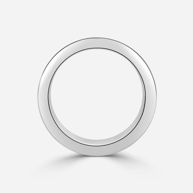 Ordines-Four Row White Gold Diamond Eternity Band