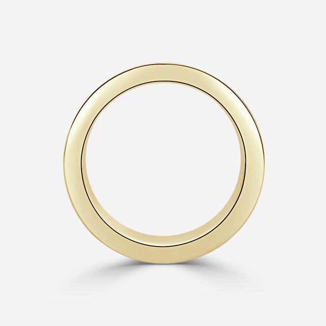 Ordines-Four Row Yellow Gold Diamond Eternity Band