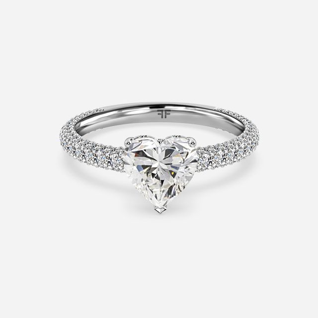 Ishq Platinum Hidden Halo Engagement Ring