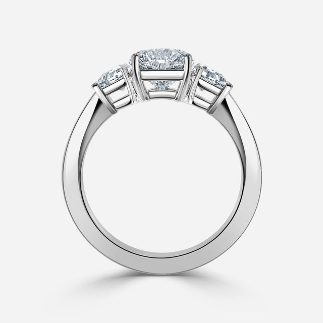 Elixa White Gold Trilogy Engagement Ring
