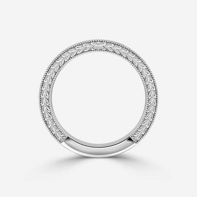 Viana 2.5mm White Gold Grain Set Wedding Band
