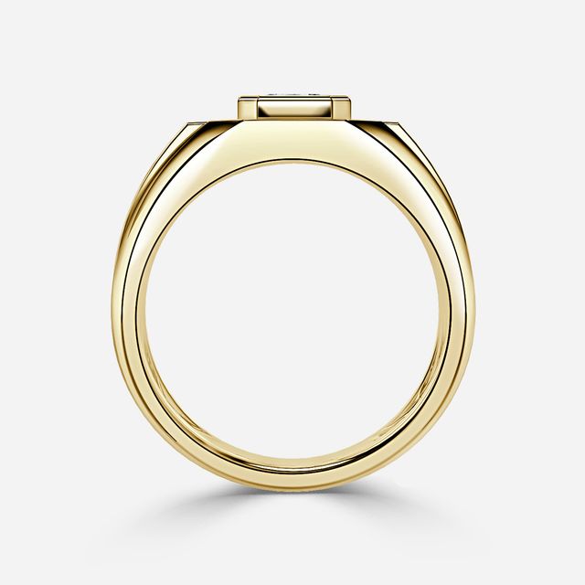 Modō Yellow Gold Men's Bezel Set Engagement Ring