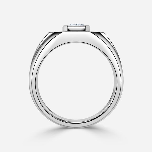 Modō Platinum Men's Bezel Set Engagement Ring