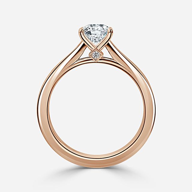 Ceina Rose Gold Solitaire Engagement Ring