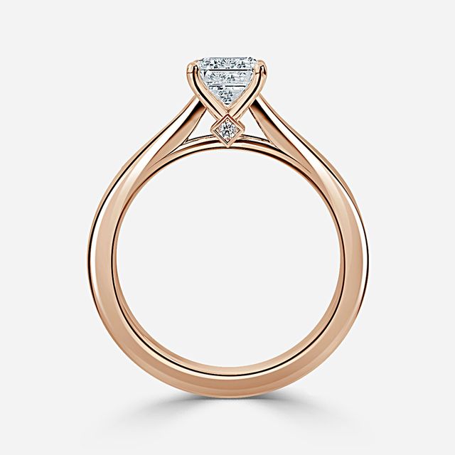 Ceina Rose Gold Solitaire Engagement Ring
