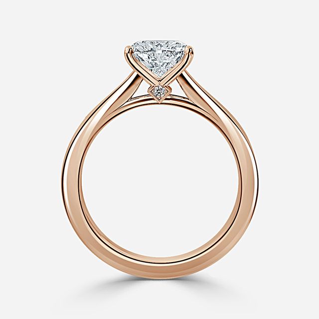 Ceina Rose Gold Solitaire Engagement Ring
